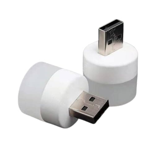 10pcs Mini USB Night Light Warm White Eye Protection Book Reading Light USB Plug Computer Mobile Power Charging LED Night Lamp