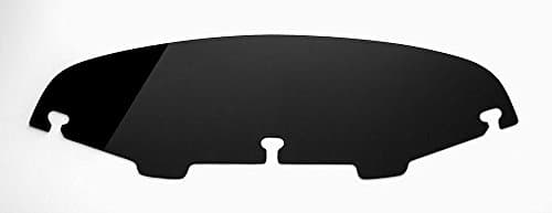 Dragonfly Cycle Concepts 17044-11 4” Black Windshield for Harley Davidson Batwing Fairings, Electra Glide Standard, Classic, Ultra Classic and Street Glide