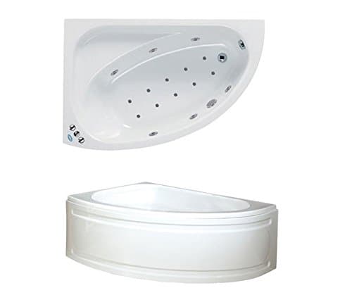 Phoenix Uno System 3 Acrylic Corner Whirlpool & Airpool Spa Bath 1500mm x 1000mm Left Hand