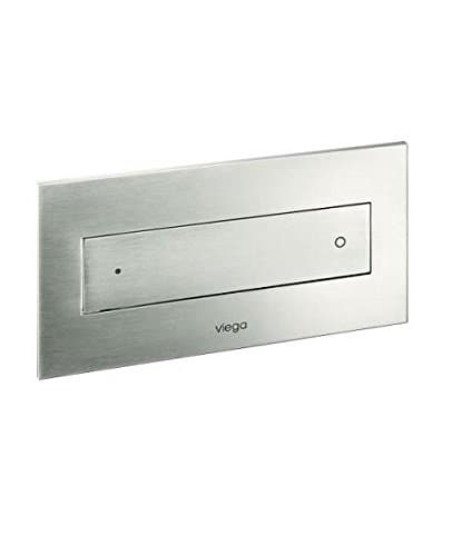 Viega 8332.1 Plate, Style 12 Visign Flush Panel Actuating for Style12 Plastic Brushed Stainless Steel