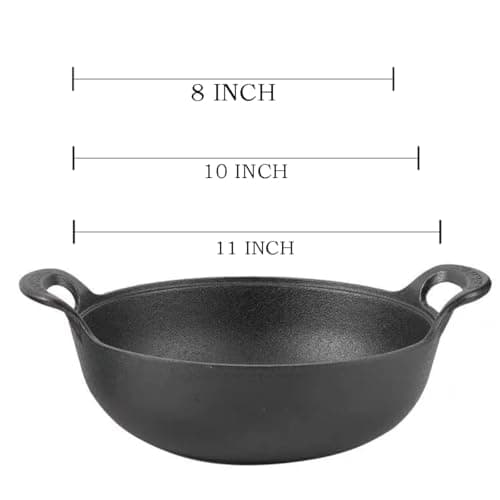 Cast Iron Wok with Handles (9" inch)