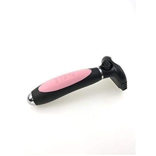 Silicone Handle & Pet Beauty Tools & Deshedding Tool & Pet Grooming Brush for Small, Medium & Large Dogs, Cats (S, Pink)