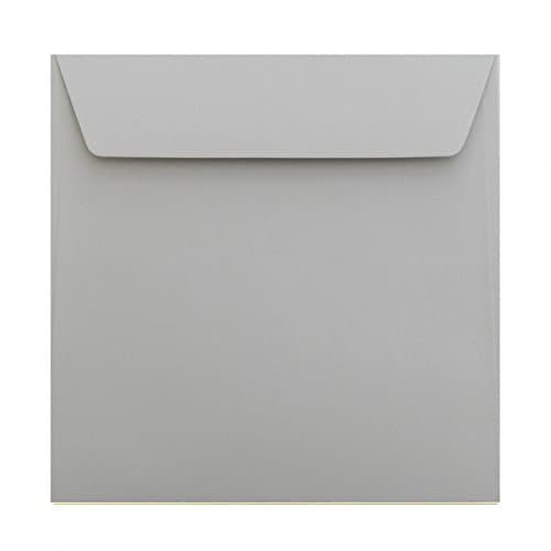 Square Envelopes 155 x 155 mm with Adhesive Strips, 120 gsm, 04 Grey