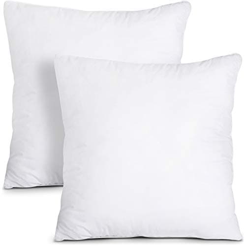 Utopia Bedding Throw Pillows Insert (Pack Of 2, White) - 28 X 28 Inches Bed And Couch Pillows - Indoor Decorative Pillows