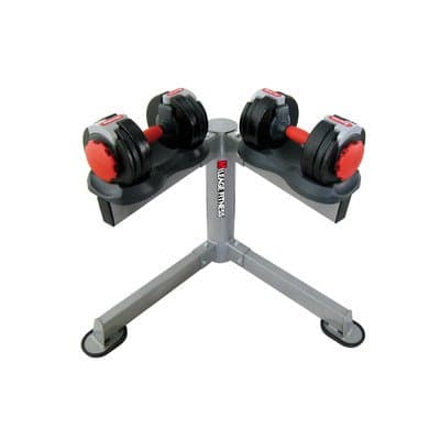 Adjustable Dumbbells with Stand Weight: 5 - 40 lbs