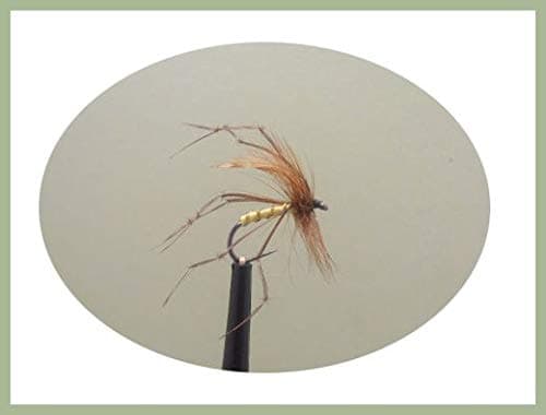 Barbless Daddy Long Legs Flies, 6 Pack, standard design mixed 10/12, Fly Fishing