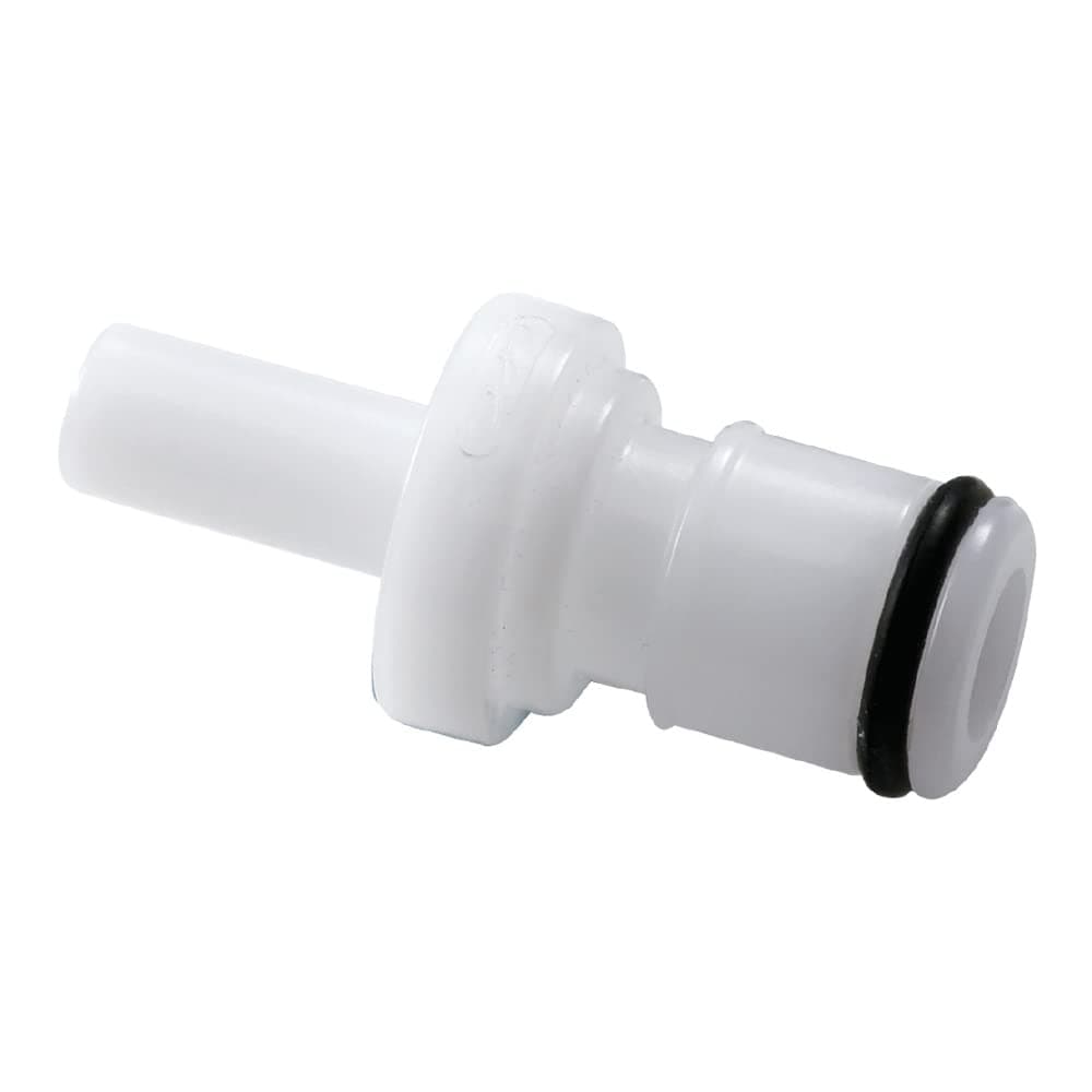 neoLab2-0246 Acetal Coupling, 1/4 Inch, Insert, 6.4 mm Hose Nozzle, Male Coupling Element with Olives, 6 mm DM Hose Inner 1, 35.3 mm Length, White
