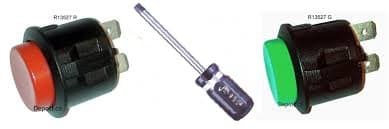 Red and Green Digit Replacement Switches (R13-527) combo, includes T8 and T10 Torx Screw Driver