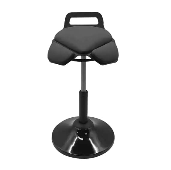 Standing Desk Chair – Ergonomic Comfortable Height Adjustable Active Stool - Swivel Sitting Balance Portable Chair - Encourage Good Posture (Black)