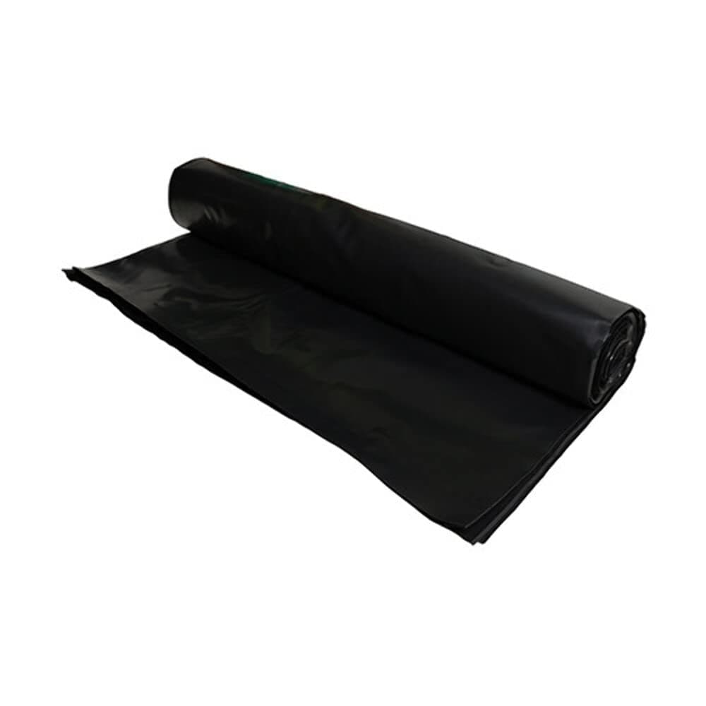 Black Heavy Duty Polythene Plastic Roll Sheeting DPM DPC Damp Proof Membrane 4 Metre x 25 Metre 250mu - 1000g BBA