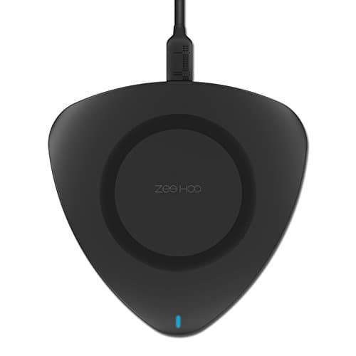 Wireless Charger, ZeeHoo Qi Wireless Charging Pad Compatible with iPhone Xs MAX/XR/XS/X/8/8 Plus and Samsung Galaxy Note 8,S8,S8 Plus,S7,S7 Edge,S6,S6 Edge,S6 Edge Plus,Galaxy Note 5-No AC Adapter
