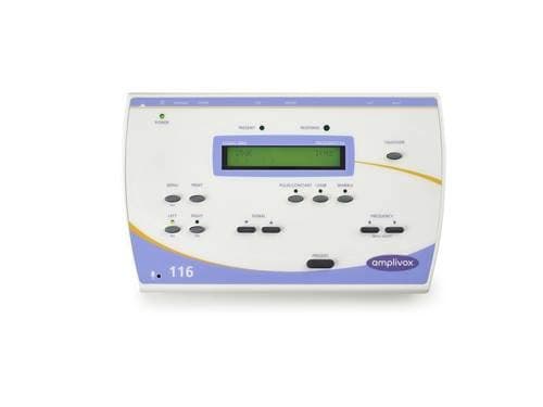 Amplivox 116 audiometer with fitted audiocups