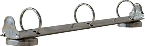 BinderRings Magnetic O-Ring Binder Mechanism (100 Pack), 3-Ring Binder Mechanism with 1-Inch O-Shaped Rings for Standard Letter Paper (8.5 Inches x 11 Inches), Includes 100 Vinyl Sheet Protectors