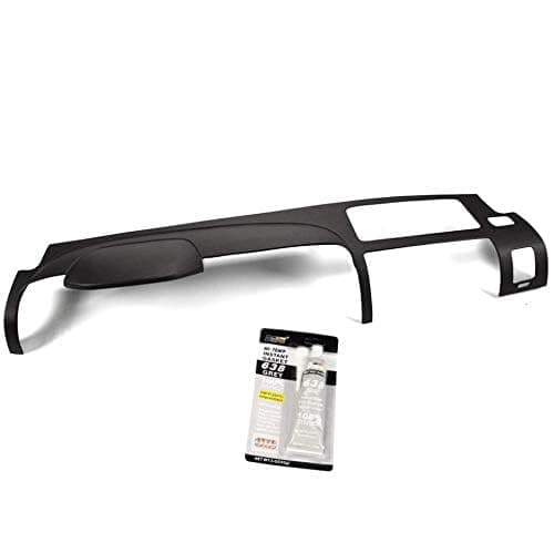 PIT66 Dashboard Panel Compatible with 2007 2008 2009 2010 2011 2012 2013 Chevy Silverado LS LT WT/GMC Sierra SL SLE Dashboard Cover Black