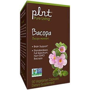 plnt Bacopa - 300mg per Serving (90 Veggie Capsules)