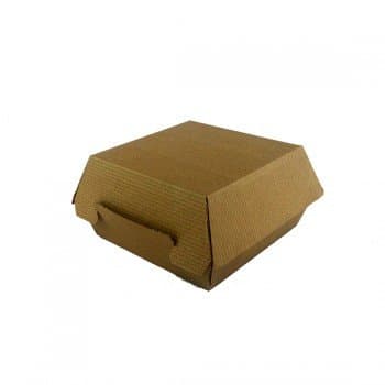 Todokraft 25 Kraft Paper Hamburger Boxes