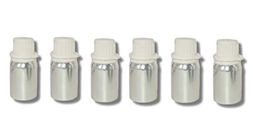 Hunky Dory 12pcs 50ml Multipurpose Anodized Aluminum Empty Bottle with Drop Nozzle & Cap with Seal, for Beauty, Essential Oils, Blends, Skin Care, Travel, Toners, Cosmetic & DIY (Pack of 12)