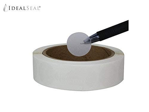 Wafer Seals, Envelope Seals, Mailing Seals,1 inch Diameter, Translucent, Great to Seal Folded Self-Mailers, Booklets and Catalogs, 1500 Labels per Roll