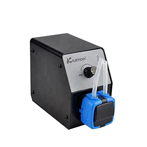 Kamoer 12V peristaltic Pump Variable Speed Low Flow Long Service Life for lab Analytical with Power Adapter KCP2-KXF BPT Tube 2.5mm ID × 4.5mm OD 14.6~41.5ml/min