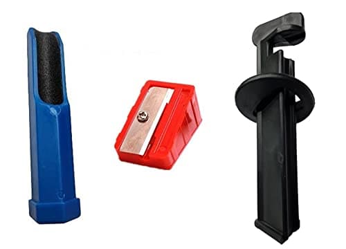 JBB Billiard Snooker and Pool Cue Tip Modification Set(Sharpener, Tip Setter and Tip Filler)