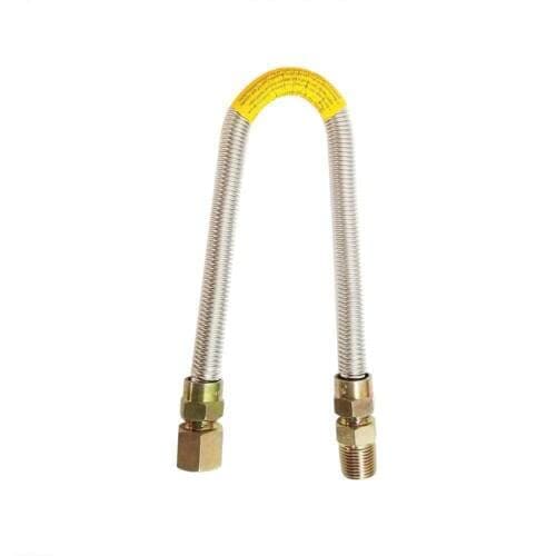 1/2 " O.D. x 3/8 " I.D. x 36 " Long with 1/2 " MIP x 1/2 " FIP Fitting -Gas Flex HQ