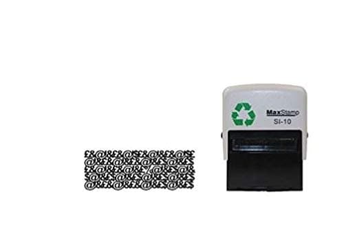 Protect ID Stamp - Premium Quality - self Inking Stamp - Black Ink 37 x 13mm