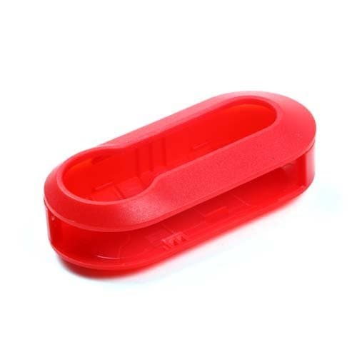 Key Cover Case Replacement Fob Outside Key Shell Case replacement for Fiat 500 2012 (Red)