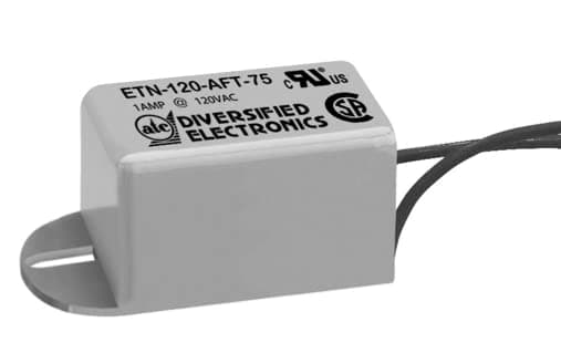 ATC Diversified ElectronicsETN-120-AFT-75, Flasher; 1 A; Solid-State; 75 FPM; 50%; 6 in. Wires; -20 degC; 60 degC; 1.63 i