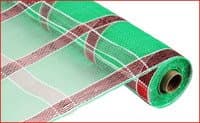 Deco Poly Mesh Red, Green, and White Christmas Mesh