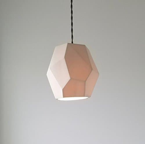 Geometric Porcelain Pendant Light, Modern Lighting