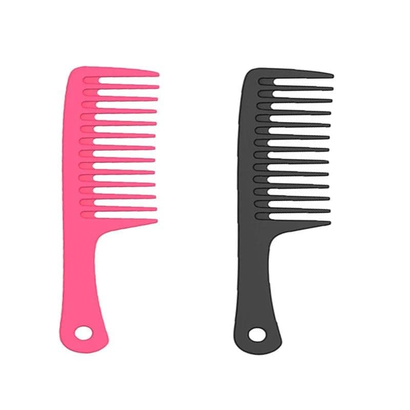 2 pcs Wide Tooth Comb with Comfortable Handle Heat Resistant Big Hair Comb Designed For Wet Curly Hair and for all types of hair Styling