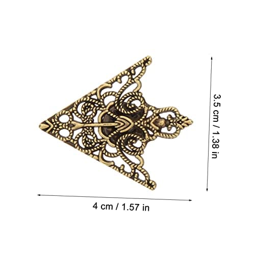 SOIMISS 4pcs Openwork Pattern Collar Pin Mens Lapel Pin Retro Decor Classic Dress for Women Coat Brooch Clips Antique Collar Mens Collar Brooch Retro Brooch Clip Clothes Decor Collar