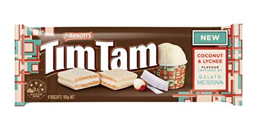 TimTams Arnotts Coconut Lychee Flavoured Biscuit