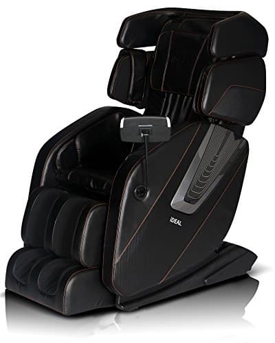 2017 New ICD-Space Saving Technology Massage Chair L-Track with Zero Gravity Built in Heat and Foot Rolling (Black)