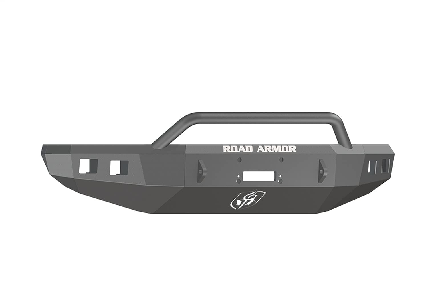 Road Armor 14-16 Tundra Front Pre-Runner Winch Bumper W/ Square Light Mounts - Satin Black - 914R4B