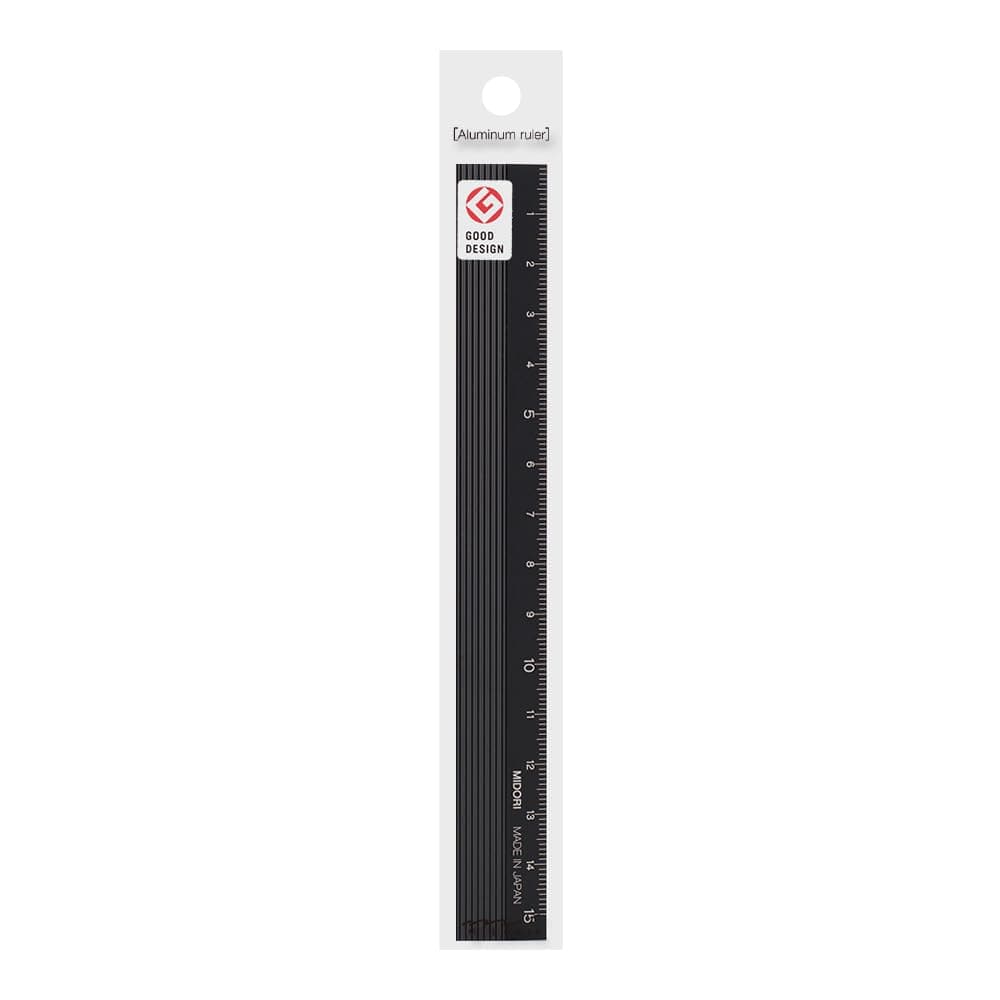 Aluminium Ruler 15cm Black (42256006)