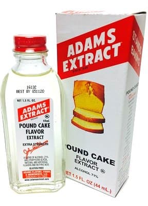Adams Extract Pound Cake Flavoring 1.5oz Bottle (Pack of 3)