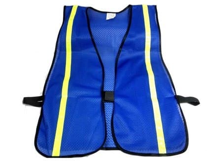 Reflective Blue Mesh Safety Vest