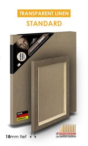 Linen – Standard – Clear x Stretcher Frame, 100x120cm ***