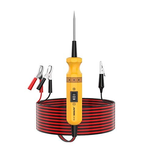 Circuit Probe Kit 6-24V Automotive Circuit Tester with Auto Electrical System Testing Functions (Digital Voltage Tester/Multimeter/Short Finder/Battery Tester/Power or Ground Supply)