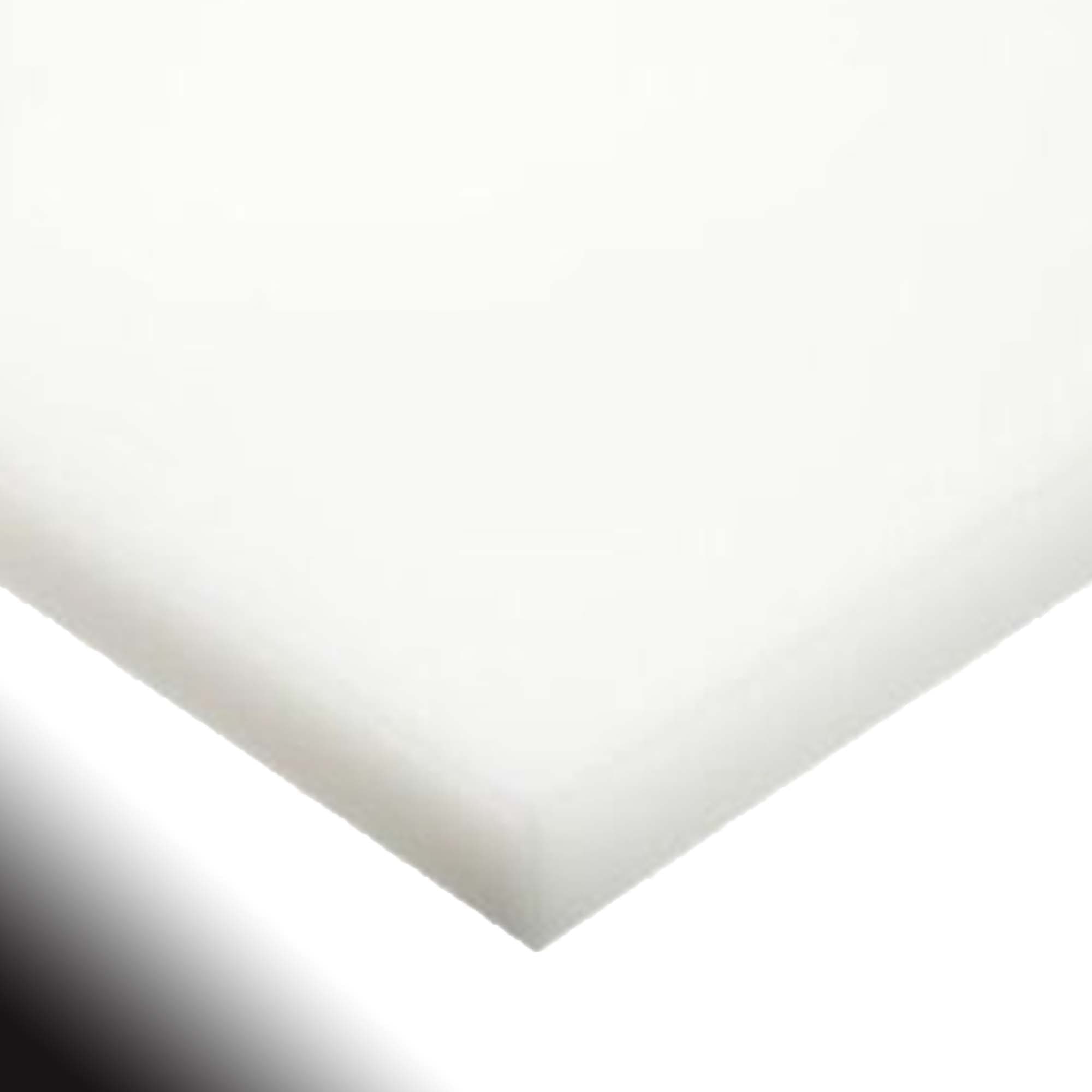 Marine Board HDPE (High Density Polyethylene) Plastic Sheet 1/2" x 24" x 48” White Color Textured