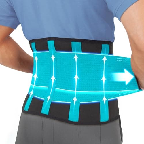 Lower Back Brace for Immediate Pain Relief, Lower Back Support Belt for Men & Women, the Only Certified Medical-Grade Support for Fast Pain Relief from Lower Back Pain, Herniated Disc, Sciatica & Scoliosis by Clever Yellow