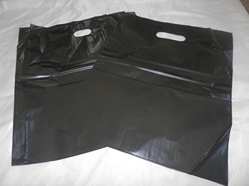 100 9x12 BLACK Plastic Merchandise Bags