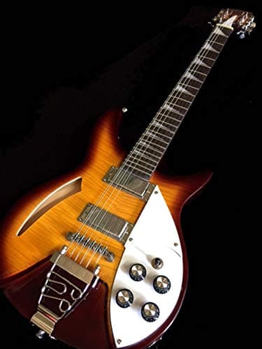 12 STRING FLAME MAPLE SUNBURST SEMI HOLLOW ELECTRIC GUITAR