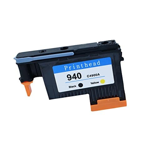 JUSTCOLOR 940 Printhead Replacement for HP940 Print Head C4900A C4901A for HP Officejet Pro 8000 8500 8500A 8500A Plus 8500A Premium (940K/Y)