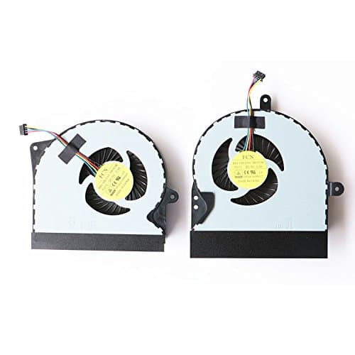 New Laptop Left + Right GPU/CPU Cooling Fan for Asus G751 G751J G751M G751JT G751JY G751JL, 5V 0.5A, P/N: DFS501105PROT, Fan Thickness 14MM