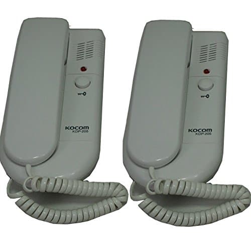 KOCOM6 VDC 2-WAY ACCESS SYSTEM INTERCOM - WHITE, 500M, IDEAL FOR HOME/OFFICE