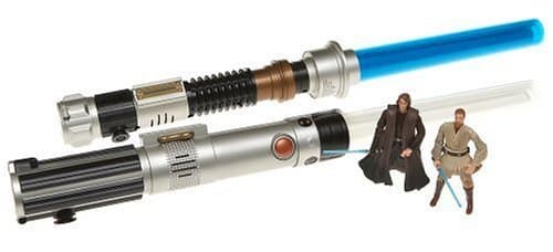 Star Wars Electronic Lightsaber Action 2-Pack with 2 Bonus Figures
