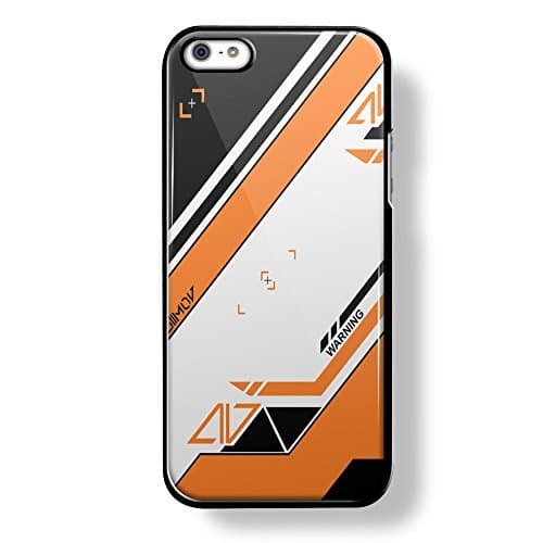 Asiimov Pattern gun counter strike for iPhone 5/5s Black case