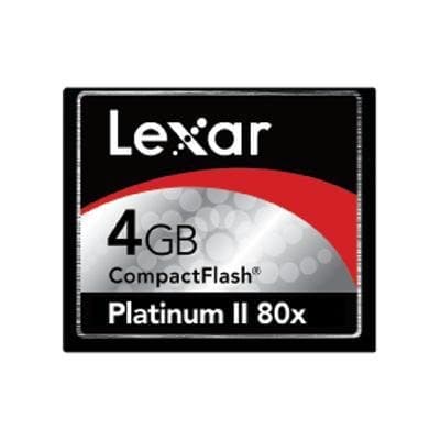 Lexar Platinum II - 4 GB 80x CompactFlash Memory Card CF4GB-80-708